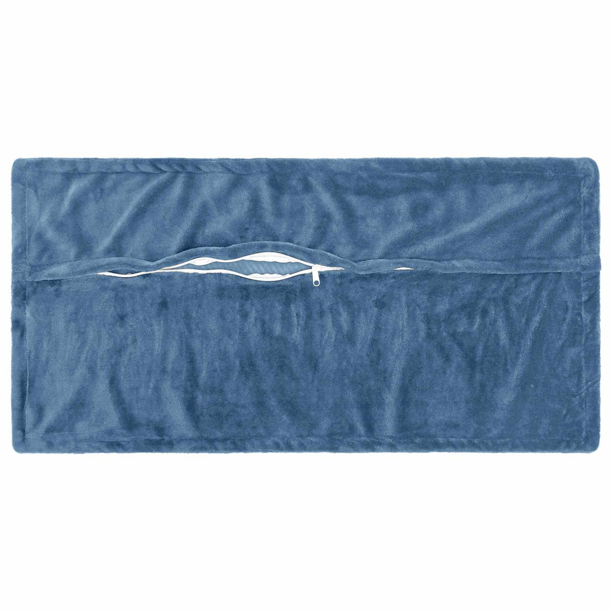Cushion Cover 2 pcs HOUTEN Light Blue 40 x 80 cm Flannel