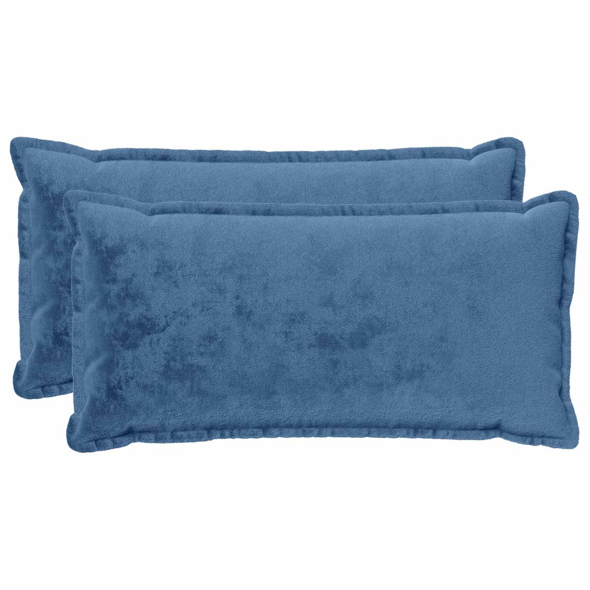 Cushion Cover 2 pcs HOUTEN Light Blue 40 x 80 cm Flannel