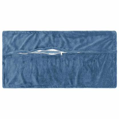 Cushion Cover 12 pcs HOUTEN Light Blue 40 x 80 cm Flannel