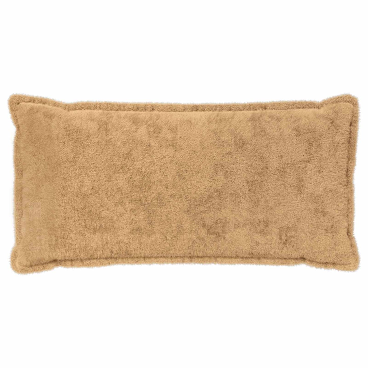 Cushion Cover 12 pcs HOUTEN Taupe 40 x 80 cm Faux Rabbit Fur