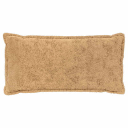 Cushion Cover 12 pcs HOUTEN Taupe 40 x 80 cm Faux Rabbit Fur