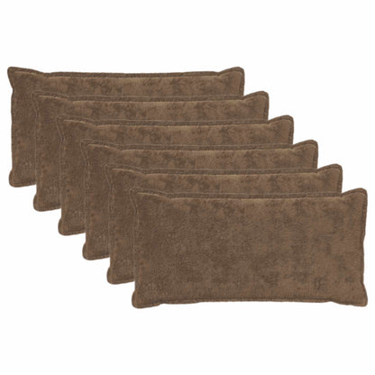Cushion Cover 6 pcs HOUTEN Light Brown 40 x 80 cm