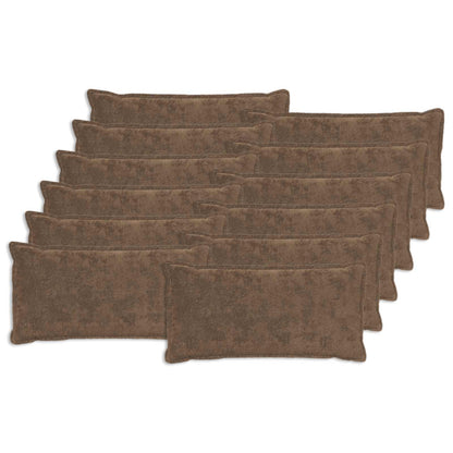 Cushion Cover 12 pcs HOUTEN Light Brown 40 x 80 cm