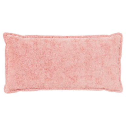 Cushion Cover 2 pcs HOUTEN Pink 40 x 80 cm Faux Rabbit Fur