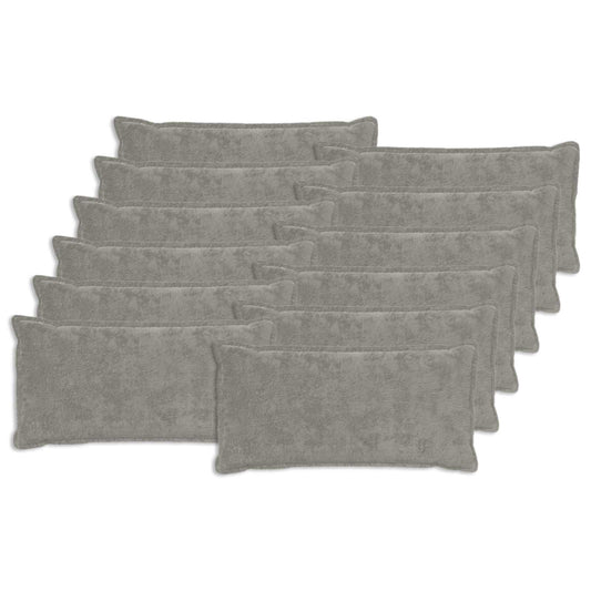 Cushion Cover 12 pcs HOUTEN Light Grey 40 x 80 cm