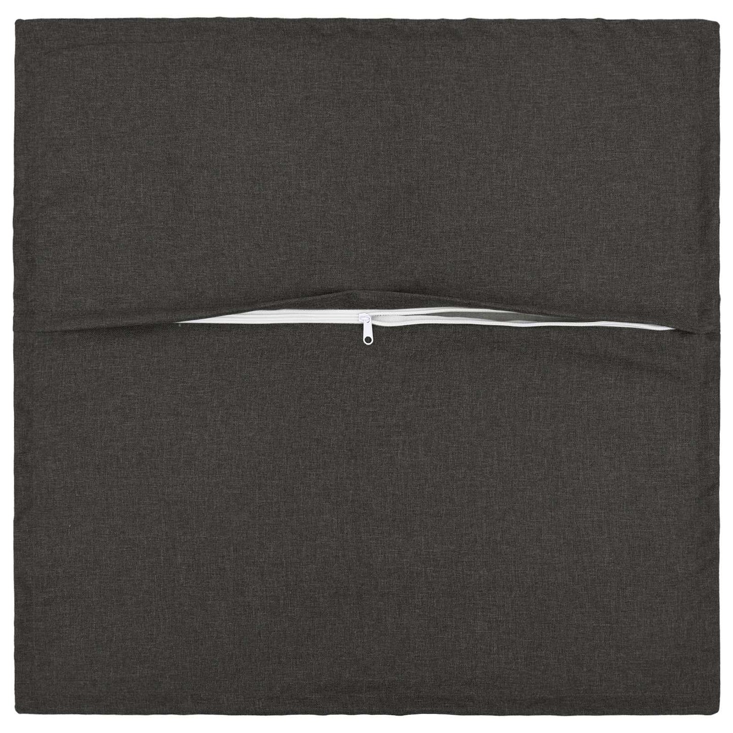 Cushion Cover 12 pcs HOUTEN Dark Grey 45 x 45 cm Faux Linen