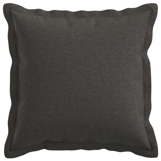 Cushion Cover 12 pcs HOUTEN Dark Grey 45 x 45 cm Faux Linen
