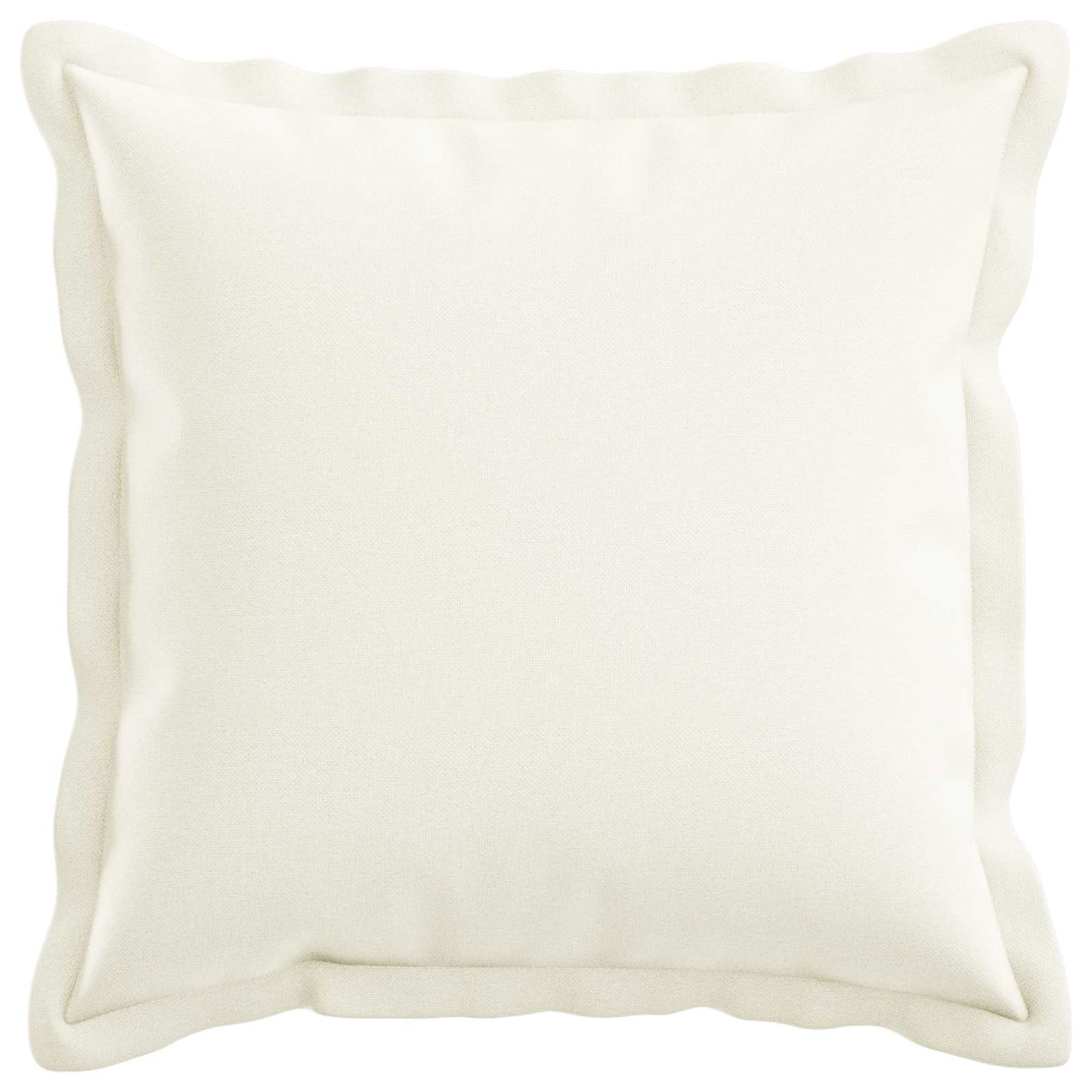Cushion Cover 6 pcs HOUTEN White 45 x 45 cm Faux Linen