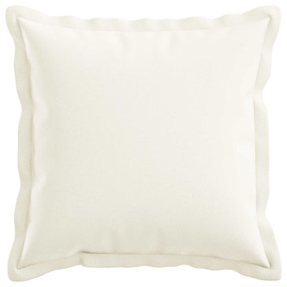 Cushion Cover 6 pcs HOUTEN White 45 x 45 cm Faux Linen