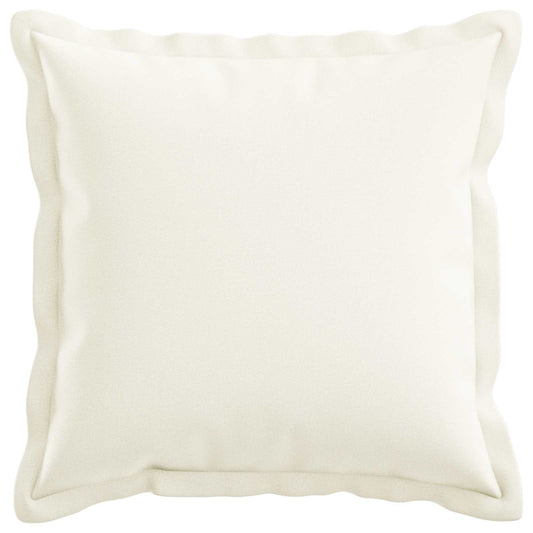 Cushion Cover 6 pcs HOUTEN White 45 x 45 cm Faux Linen