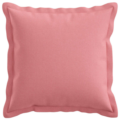 Cushion Cover 2 pcs HOUTEN Pink 45 x 45 cm Faux Linen
