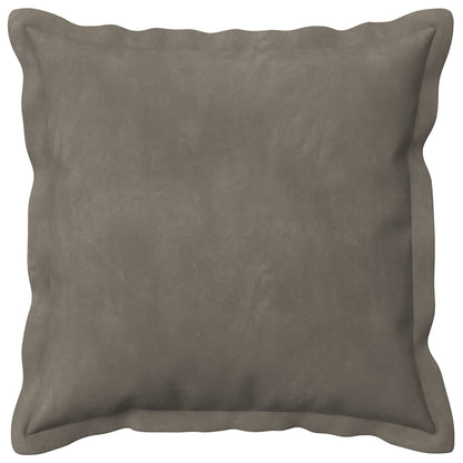 Cushion Cover 6 pcs HOUTEN Light Grey 45 x 45 cm Velvet