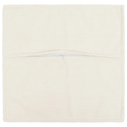 Cushion Cover 2 pcs HOUTEN Cream 45 x 45 cm Corduroy