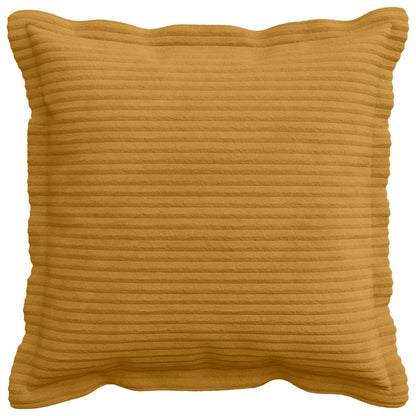 Cushion Cover 2 pcs HOUTEN Yellow 45 x 45 cm Corduroy