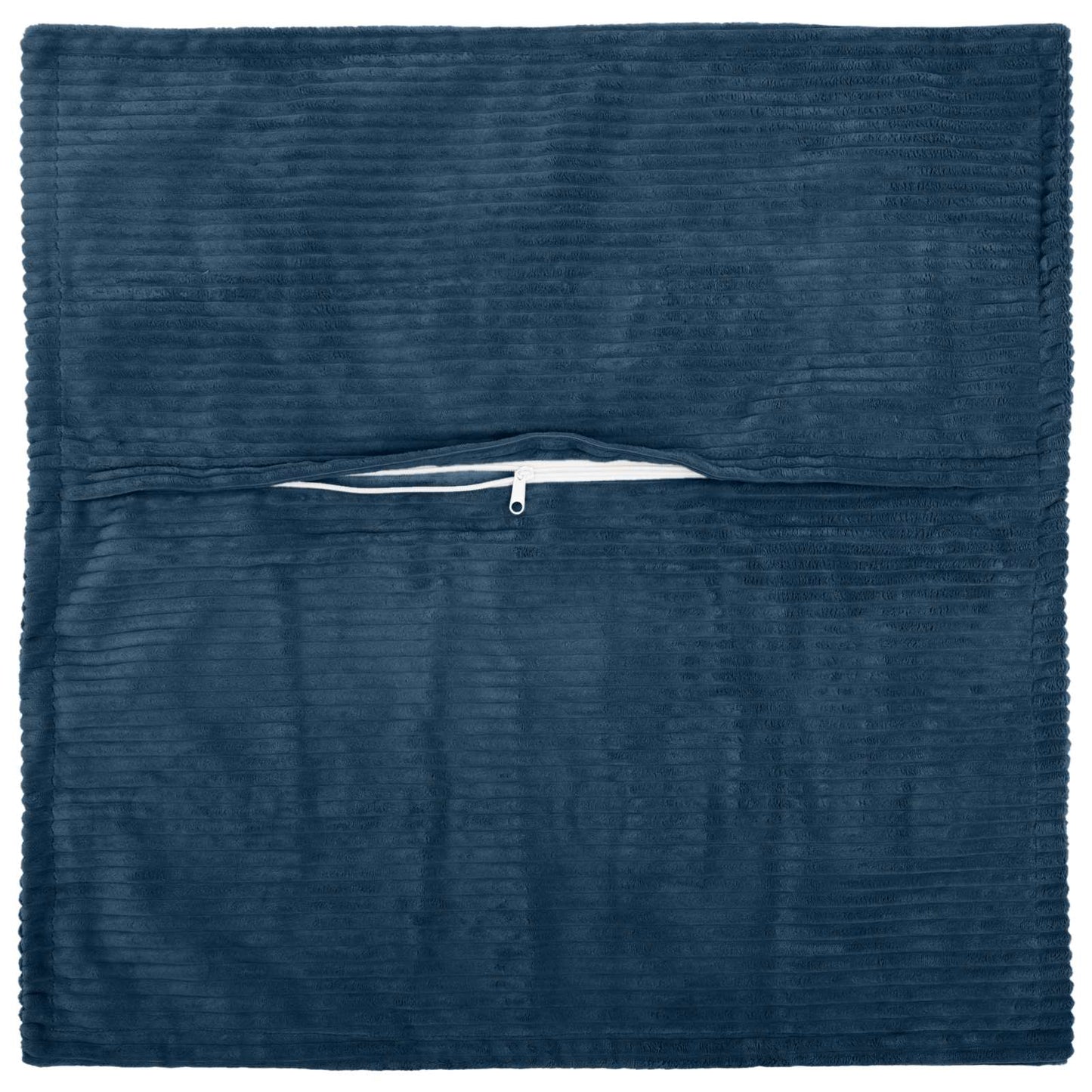 Cushion Cover 2 pcs HOUTEN Navy Blue 45 x 45 cm Corduroy