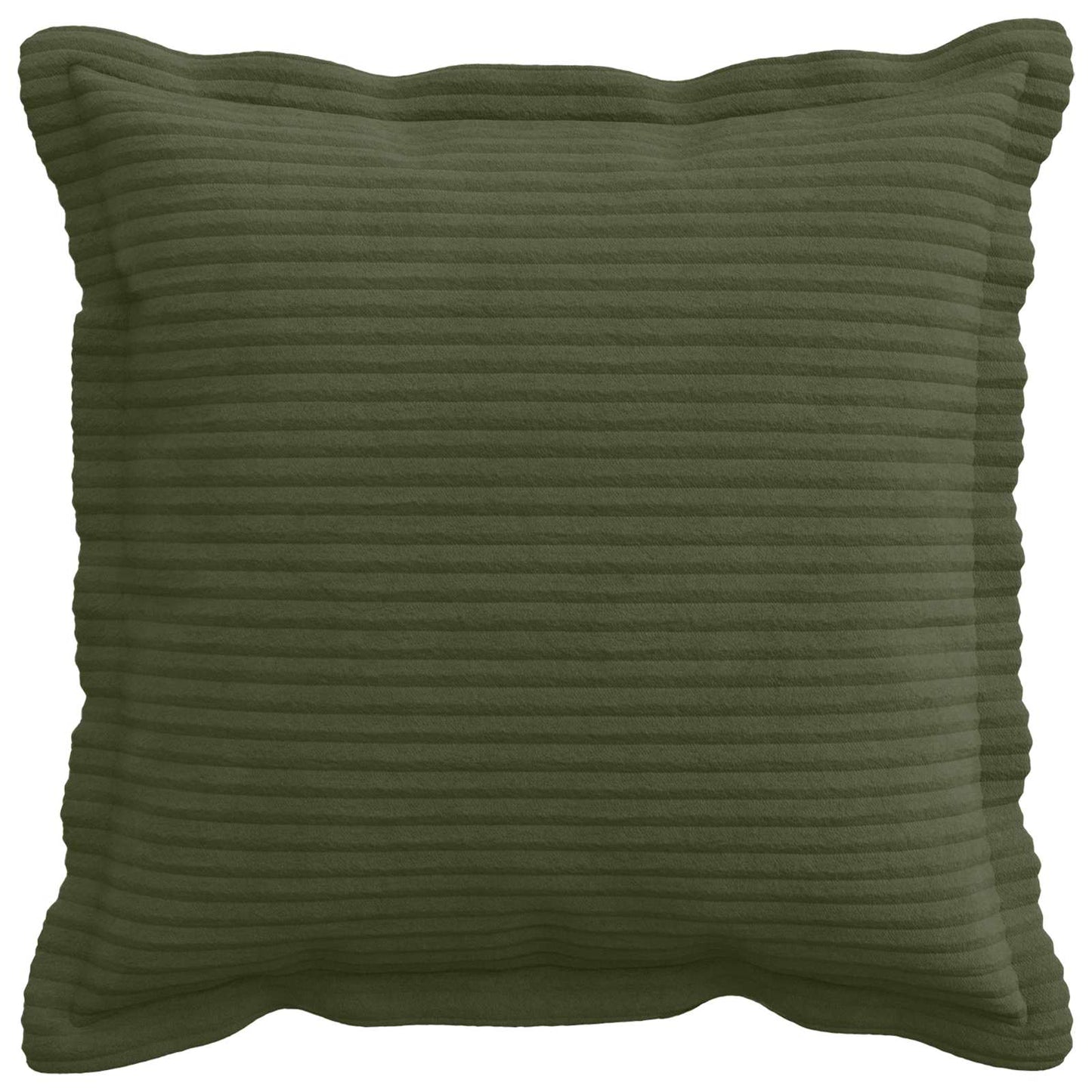Cushion Cover 12 pcs HOUTEN Green 45 x 45 cm Corduroy