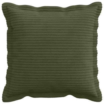 Cushion Cover 12 pcs HOUTEN Green 45 x 45 cm Corduroy