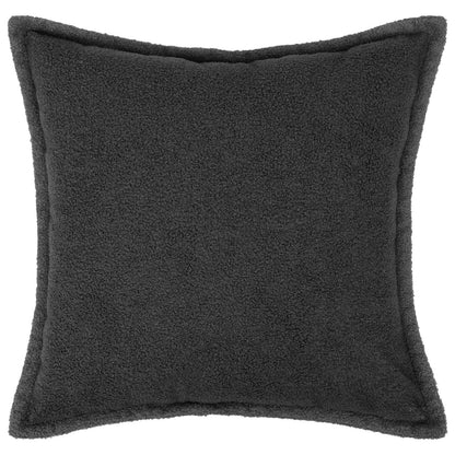 Cushion Cover 2 pcs HOUTEN Dark Grey 45 x 45 cm Bouclé