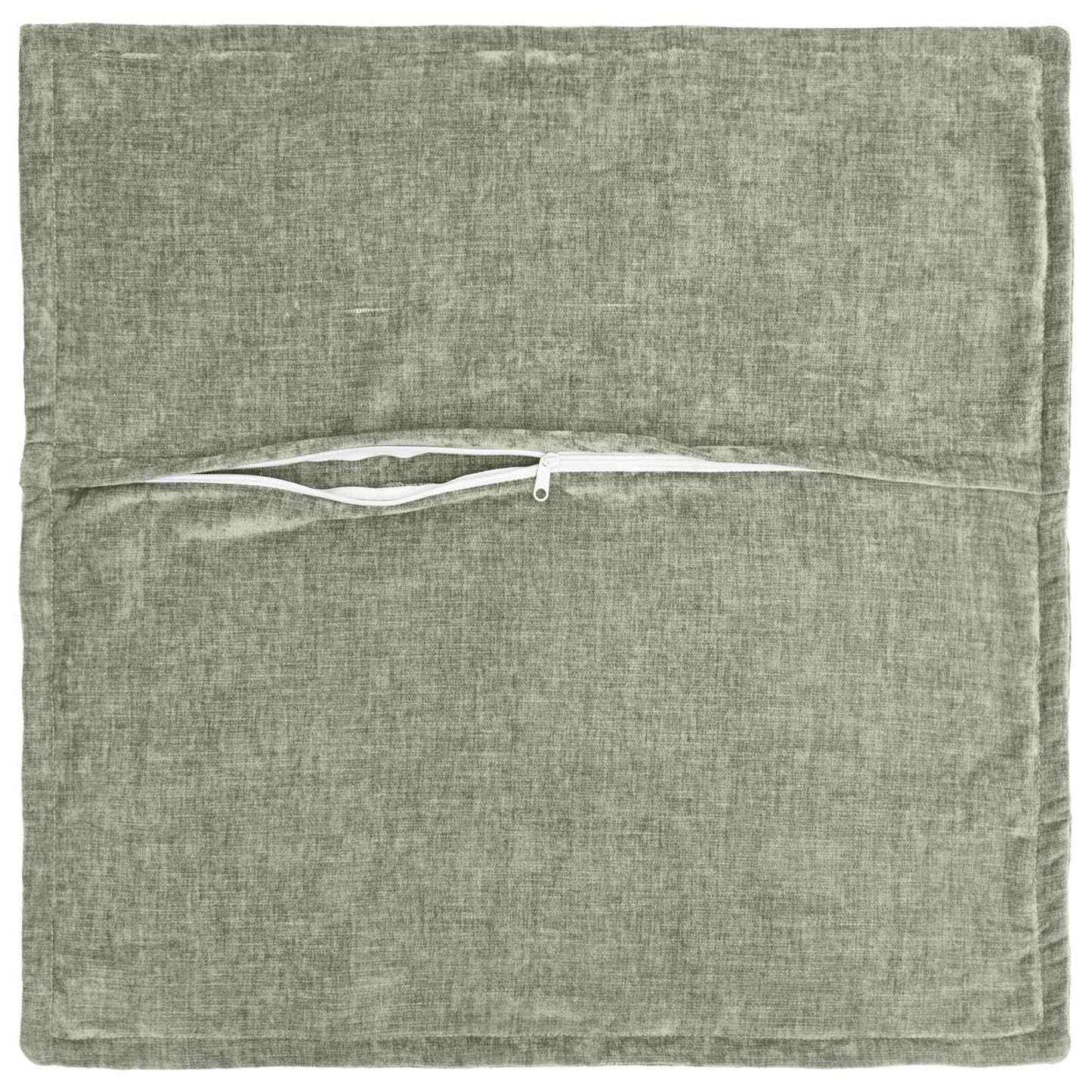 Cushion Cover 12 pcs HOUTEN Green 45 x 45 cm Chenille Fabric