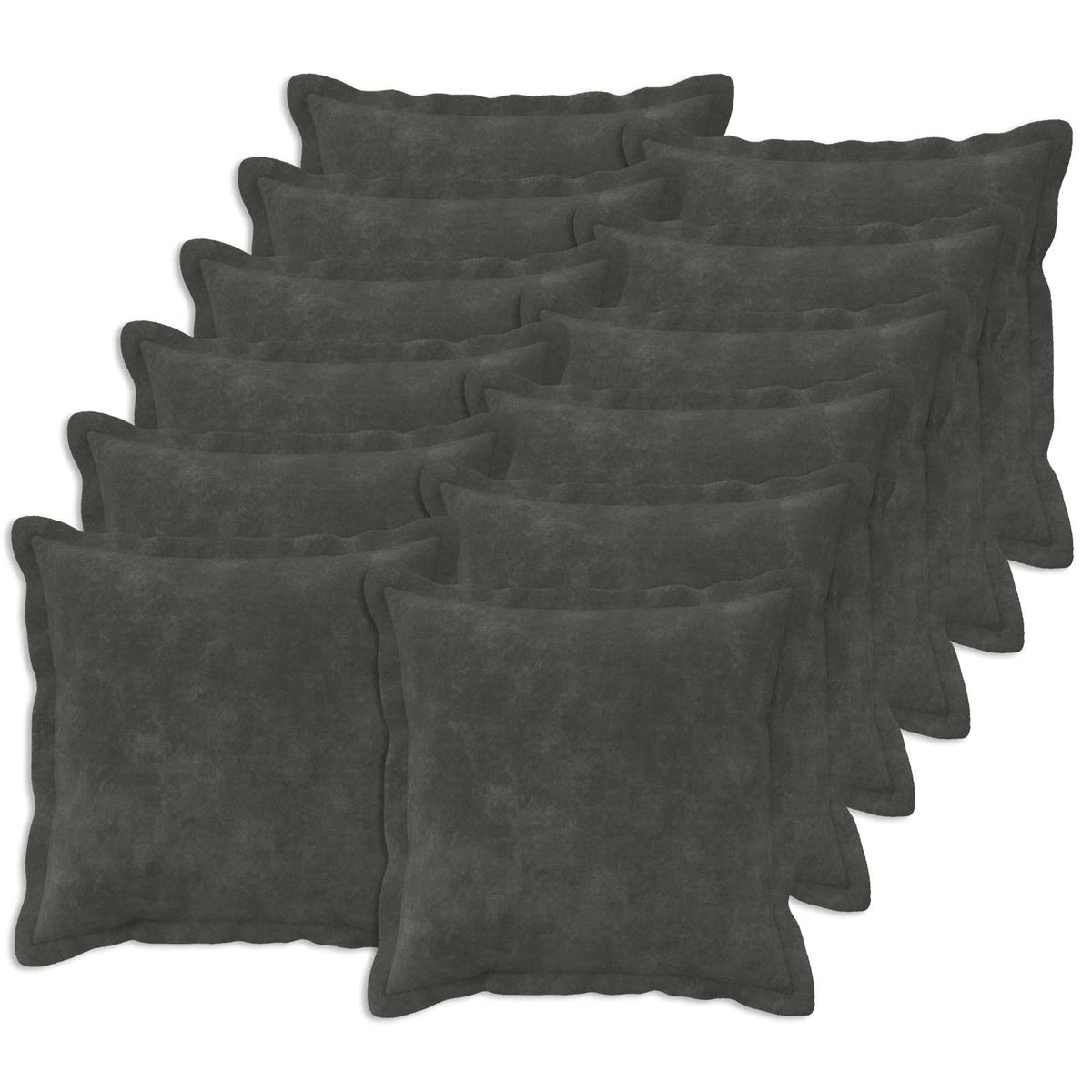 Cushion Cover 12 pcs HOUTEN Anthracite 45 x 45 cm