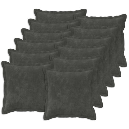 Cushion Cover 12 pcs HOUTEN Anthracite 45 x 45 cm