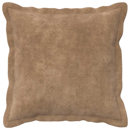 Cushion Cover 6 pcs HOUTEN Taupe 45 x 45 cm Microfiber Fleece