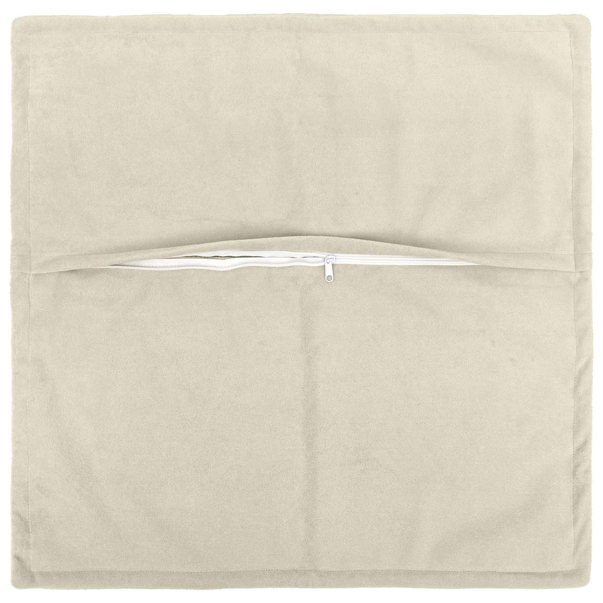 Cushion Cover 2 pcs HOUTEN Cream 45 x 45 cm Microfiber Fleece