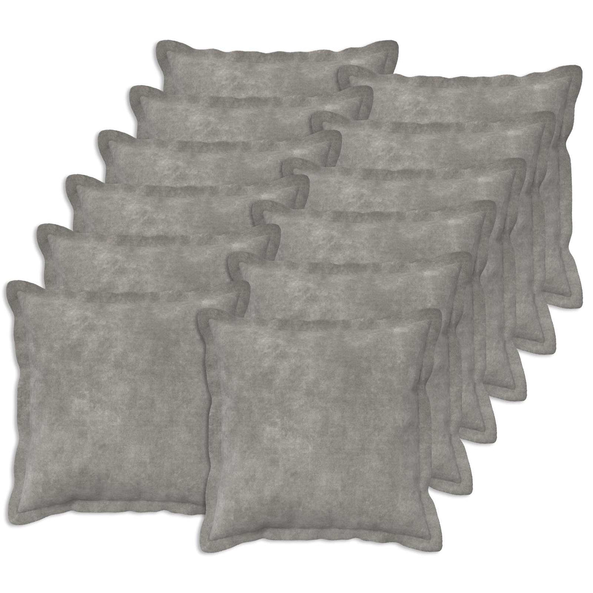 Cushion Cover 12 pcs HOUTEN Light Grey 45 x 45 cm