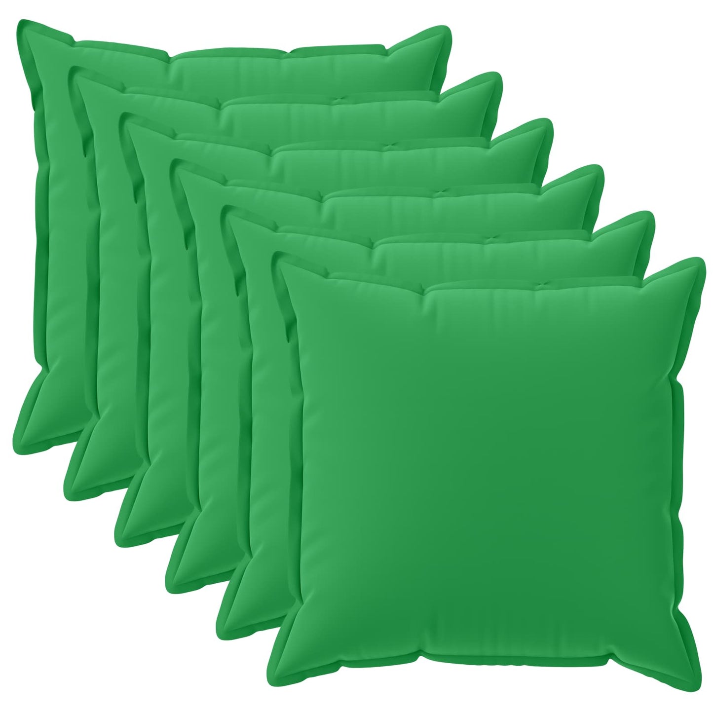 Cushion Cover 6 pcs HOUTEN Green 45 x 45 cm Polyester