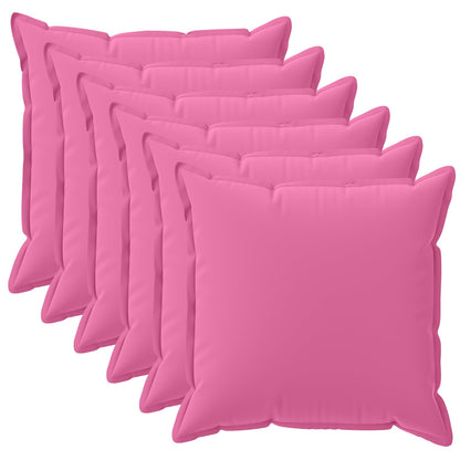 Cushion Cover 6 pcs HOUTEN Pink 45 x 45 cm Polyester
