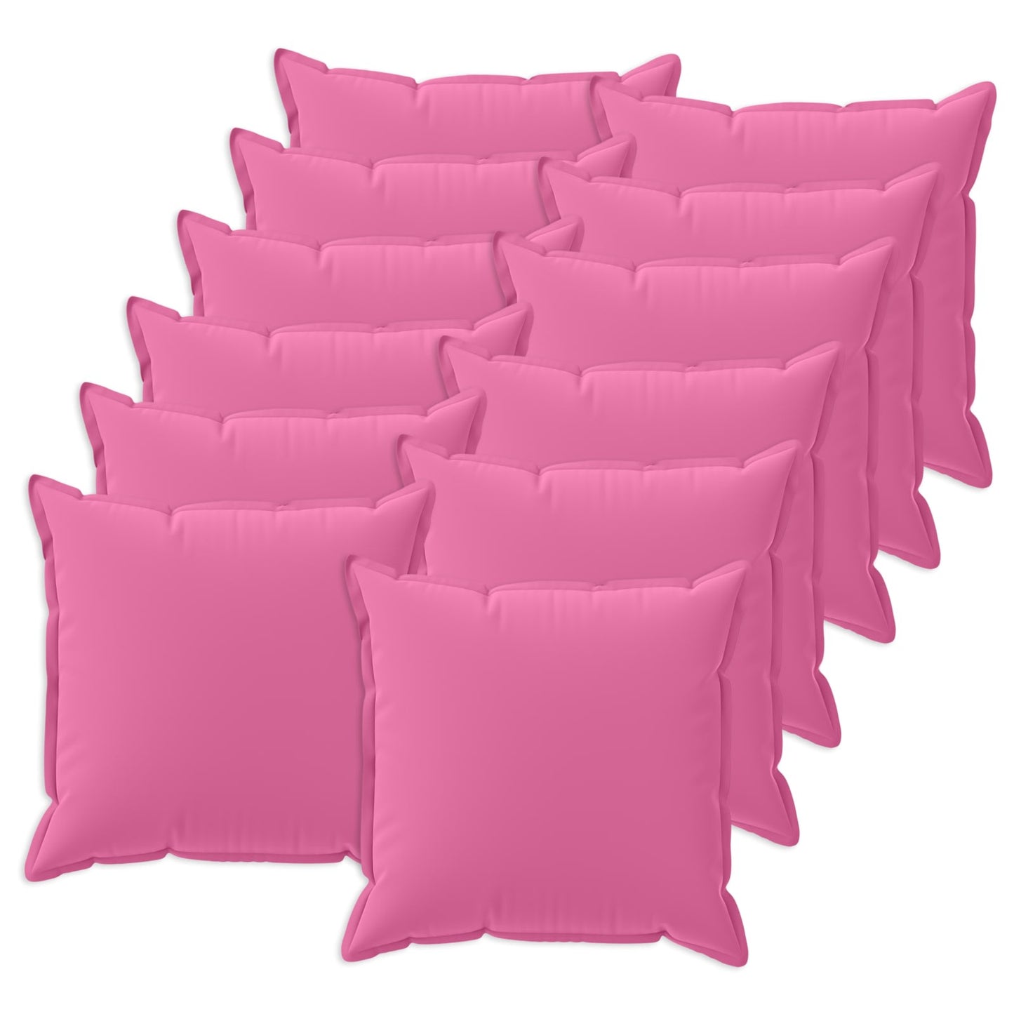 Cushion Cover 12 pcs HOUTEN Pink 45 x 45 cm Polyester