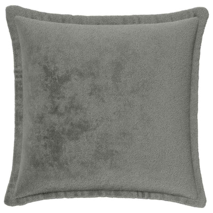 Cushion Cover 12 pcs HOUTEN Dark Grey 45 x 45 cm Flannel
