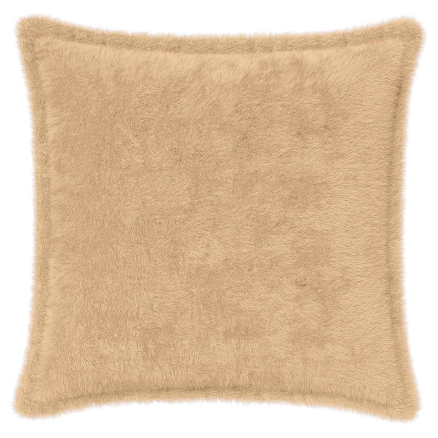 Cushion Cover 2 pcs HOUTEN Cream 45 x 45 cm Faux Rabbit Fur
