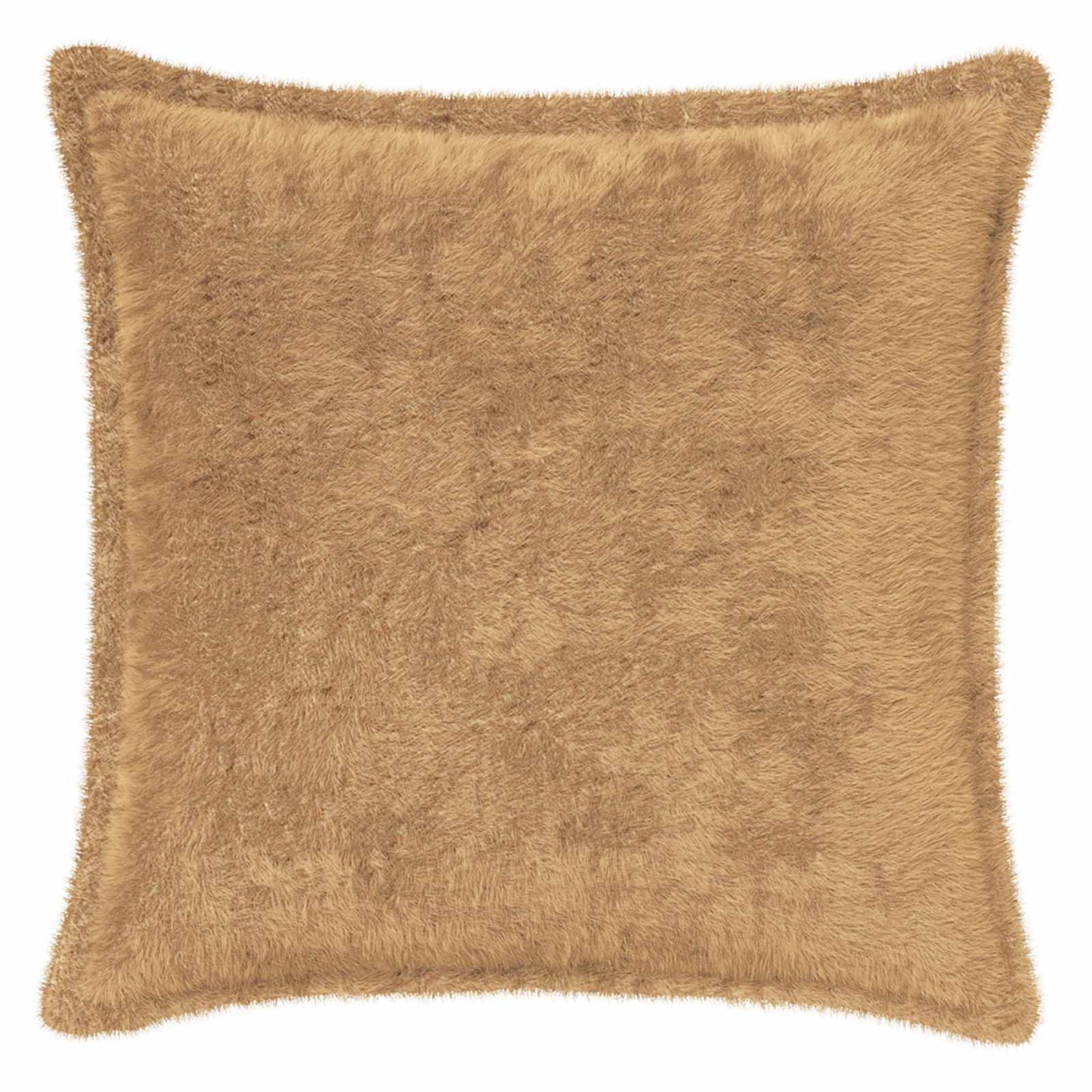 Cushion Cover 6 pcs HOUTEN Taupe 45 x 45 cm Faux Rabbit Fur