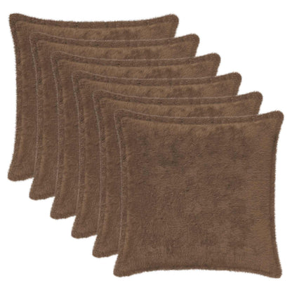Cushion Cover 6 pcs HOUTEN Light Brown 45 x 45 cm