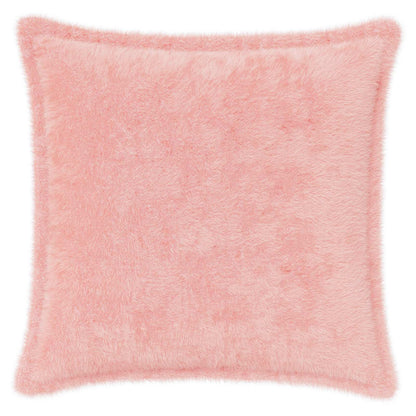 Cushion Cover 2 pcs HOUTEN Pink 45 x 45 cm Faux Rabbit Fur