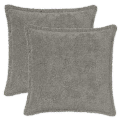 Cushion Cover 2 pcs HOUTEN Light Grey 45 x 45 cm