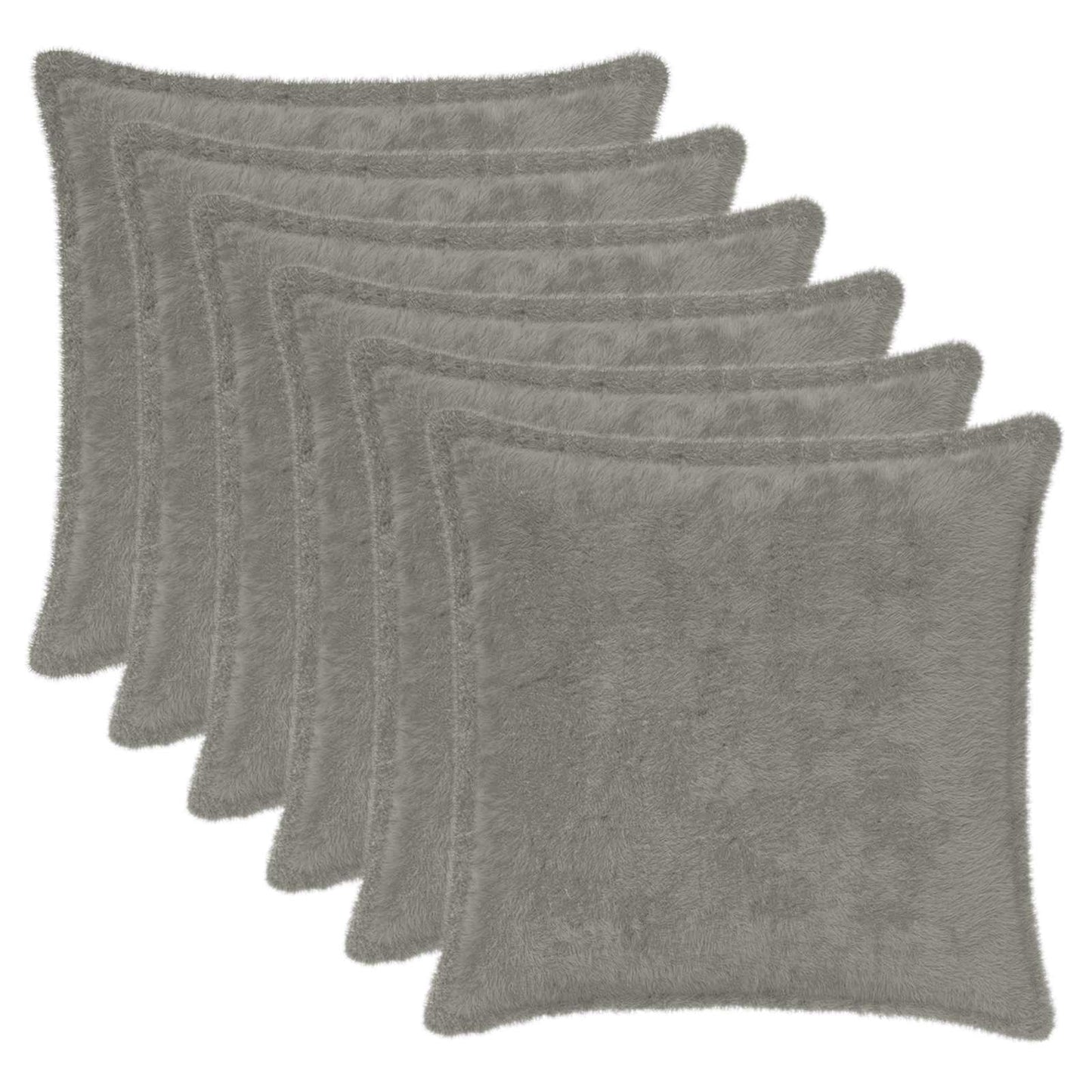 Cushion Cover 6 pcs HOUTEN Light Grey 45 x 45 cm