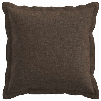 Cushion Cover 6 pcs HOUTEN Taupe 50 x 50 cm Faux Linen