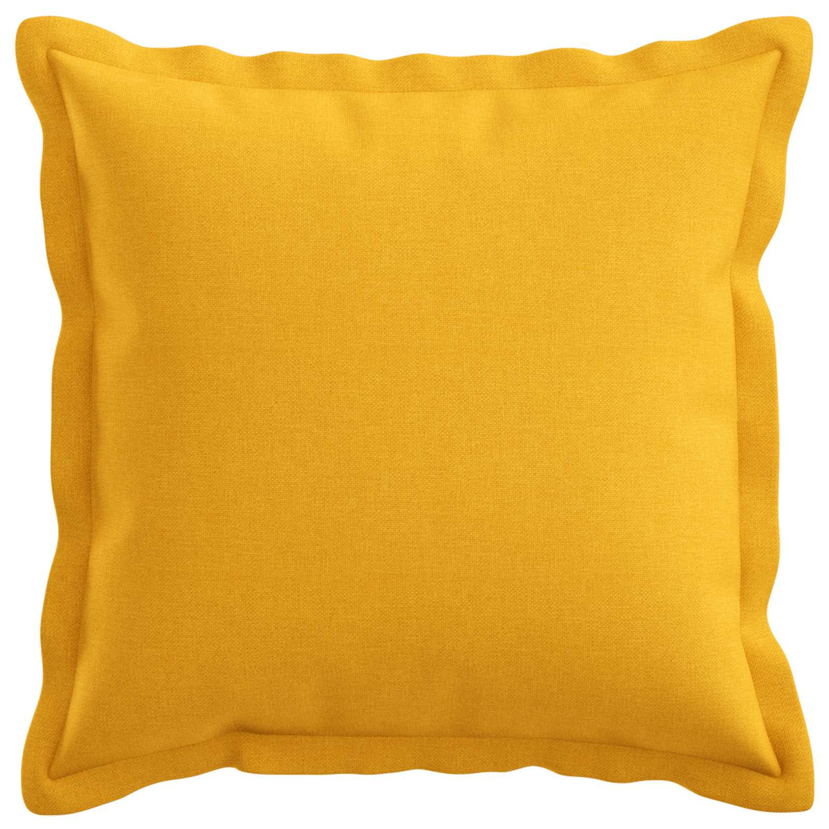Cushion Cover 2 pcs HOUTEN Light Yellow 50 x 50 cm Faux Linen