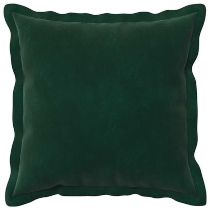Cushion Cover 6 pcs HOUTEN Dark Green 50 x 50 cm Velvet