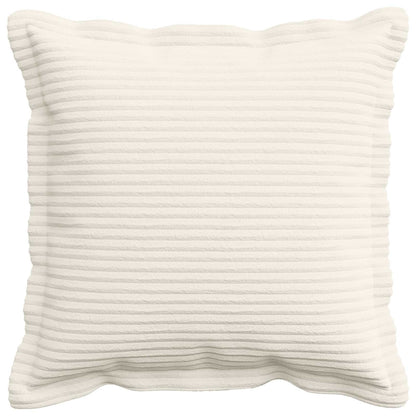 Cushion Cover 6 pcs HOUTEN Cream 50 x 50 cm Corduroy