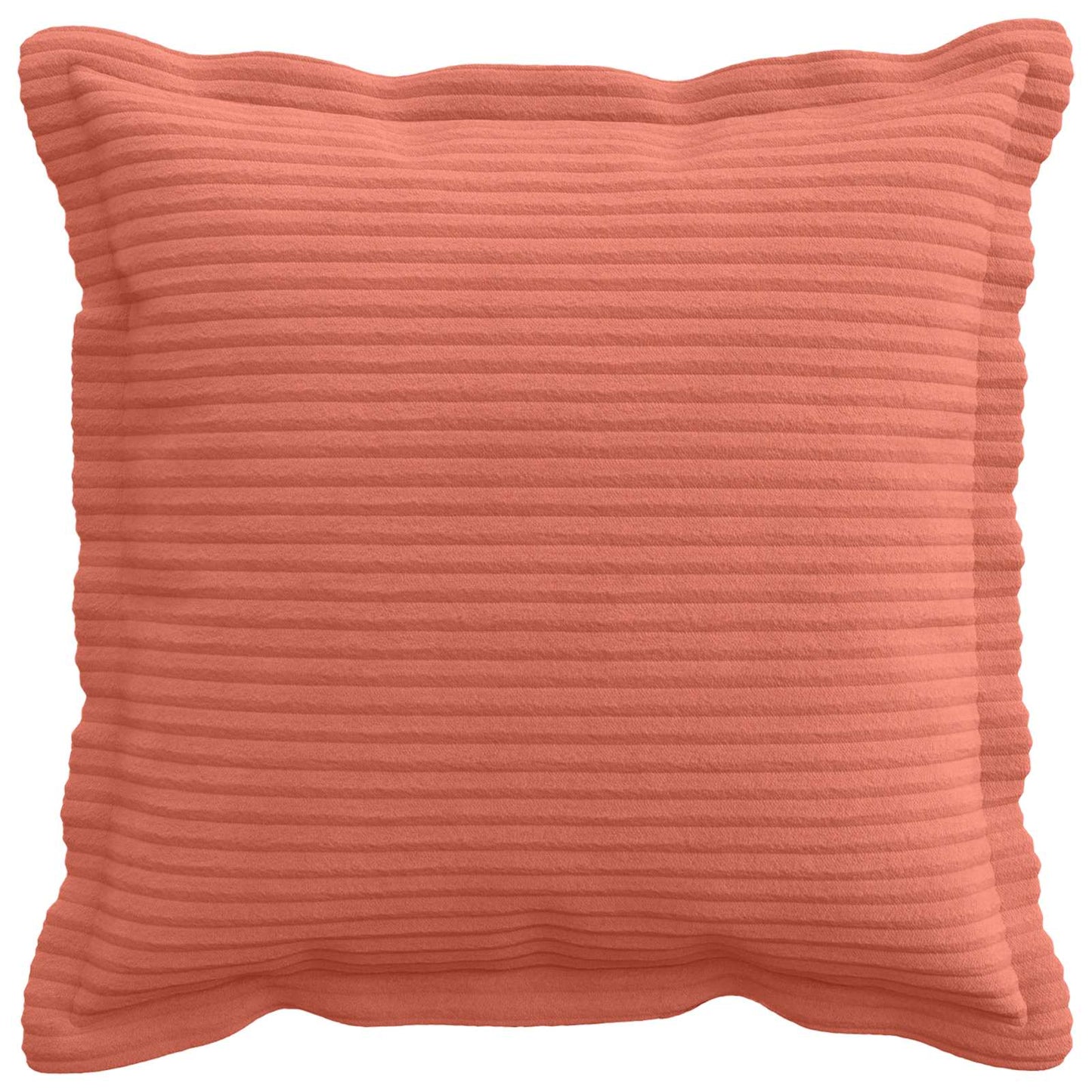 Cushion Cover 2 pcs HOUTEN Red Orange 50 x 50 cm Corduroy