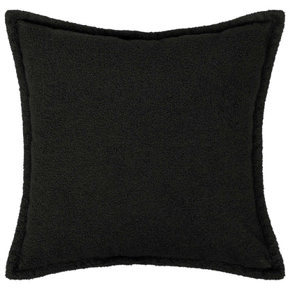 Cushion Cover 6 pcs HOUTEN Black 50 x 50 cm Bouclé
