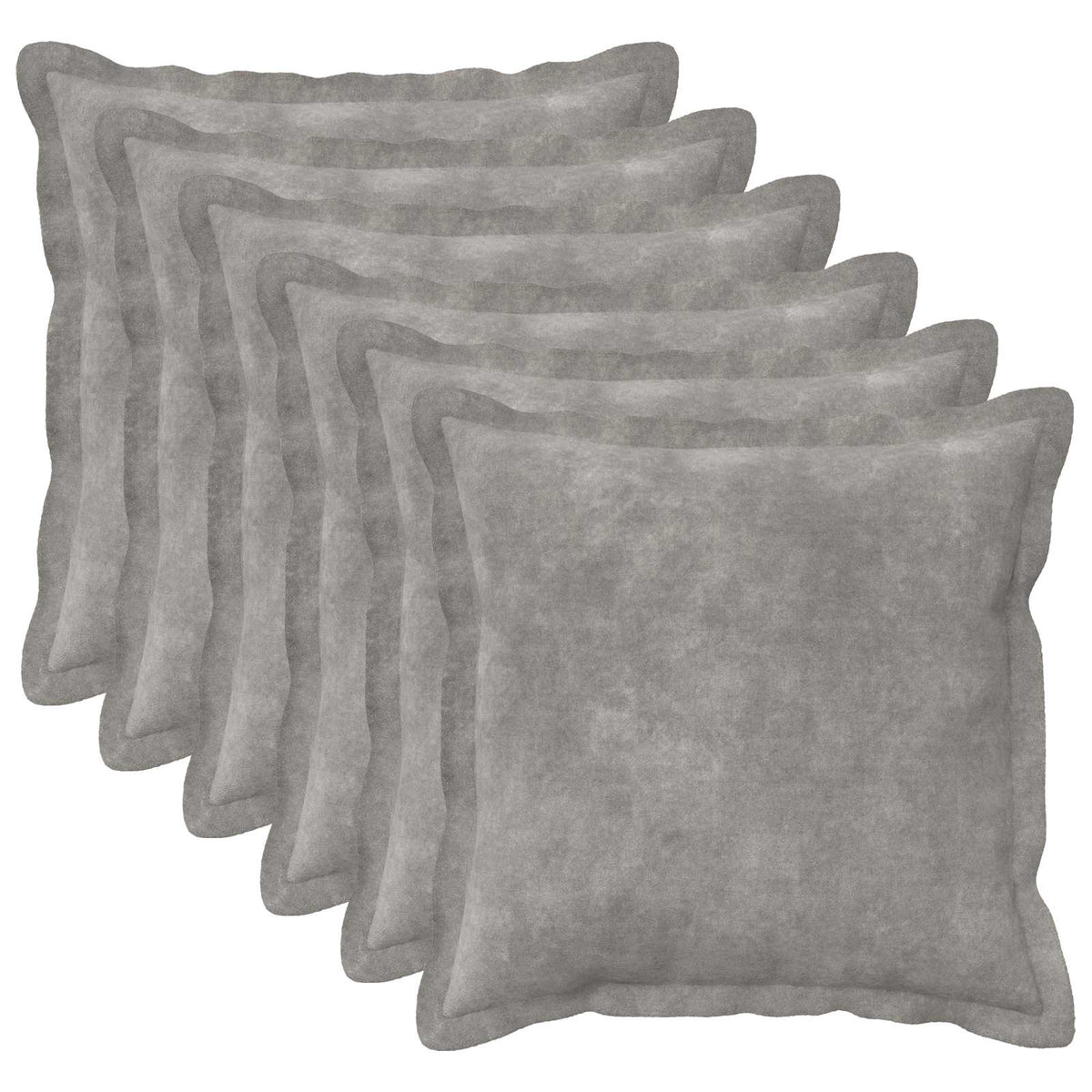 Cushion Cover 6 pcs HOUTEN Light Grey 50 x 50 cm