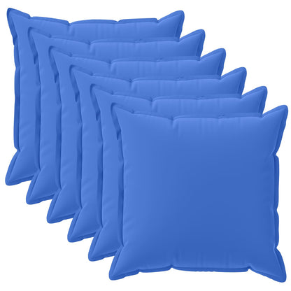 Cushion Cover 6 pcs HOUTEN Royal Blue 50 x 50 cm Polyester