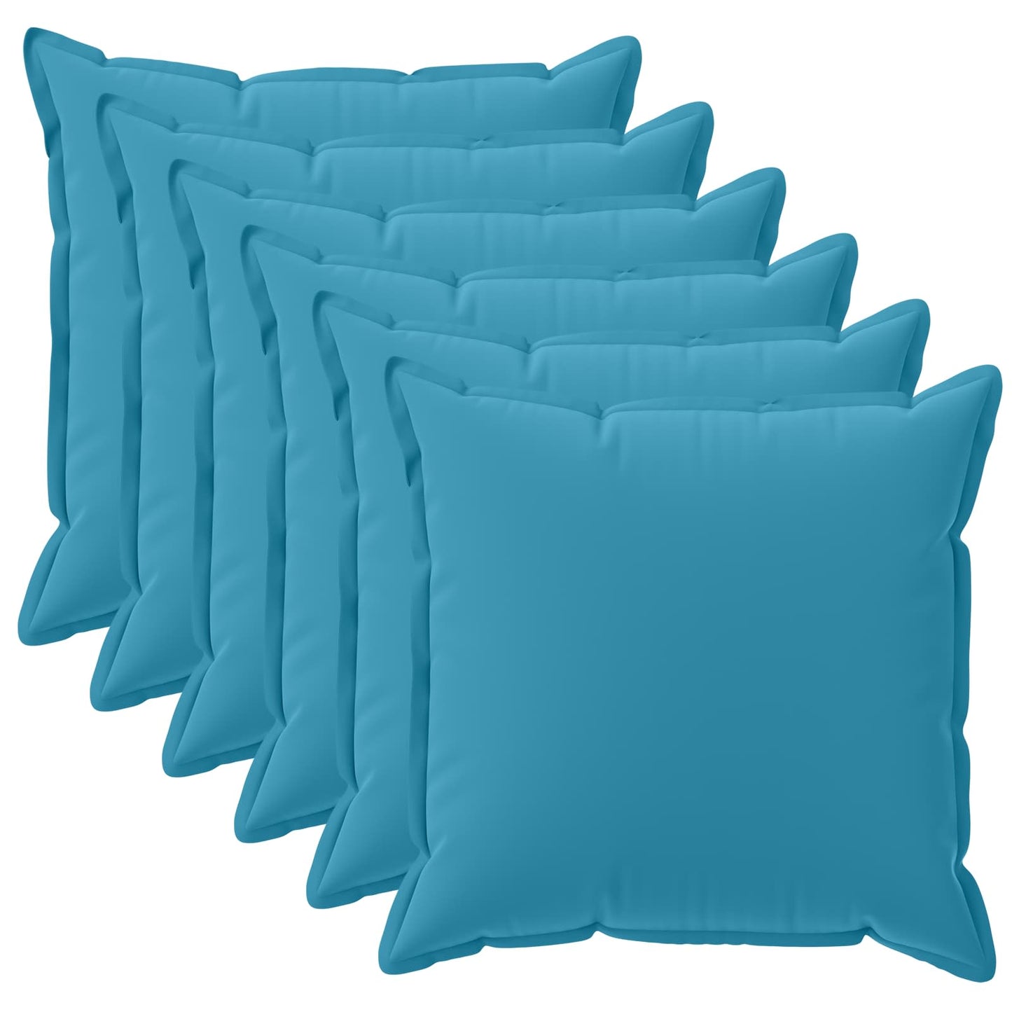 Cushion Cover 6 pcs HOUTEN Light Blue 50 x 50 cm Polyester