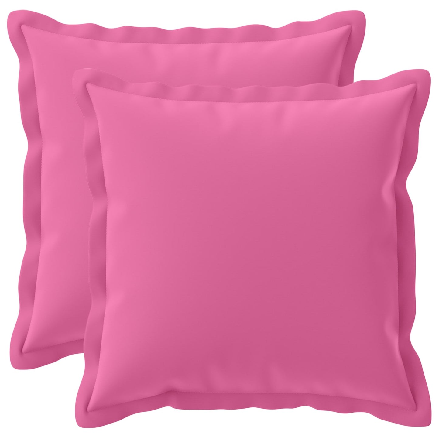 Cushion Cover 2 pcs HOUTEN Pink 50 x 50 cm Polyester