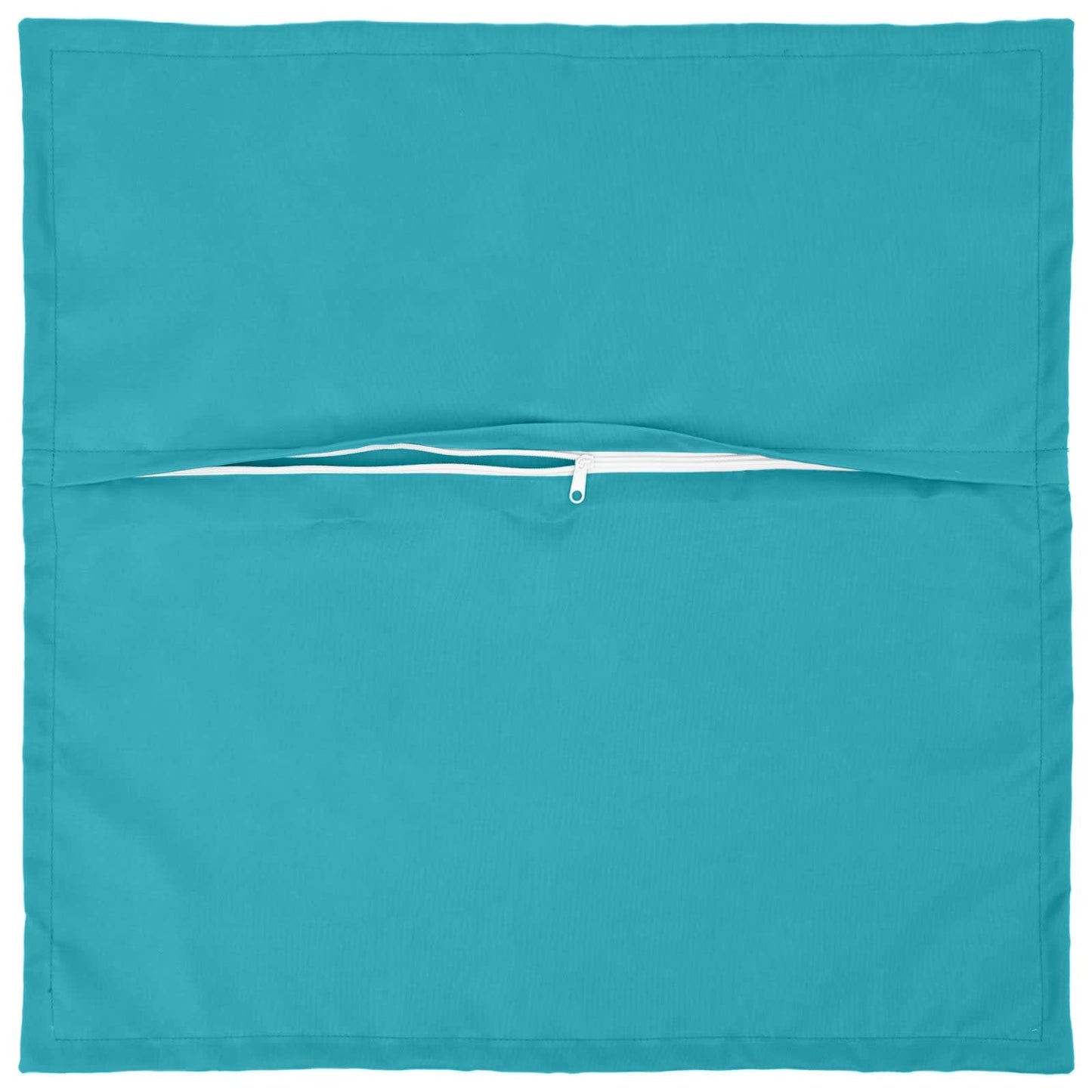 Cushion Cover 2 pcs HOUTEN Turquoise 50 x 50 cm Polyester