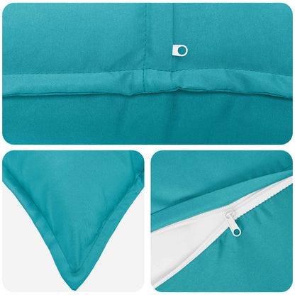 Cushion Cover 6 pcs HOUTEN Turquoise 50 x 50 cm Polyester